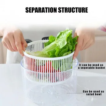 

Salad Tools Bowl Washing Drip Basket Salad Spinner Kitchen Tools Accessories Dryer Vegatables And Fruits Drying Mixer Gadgets
