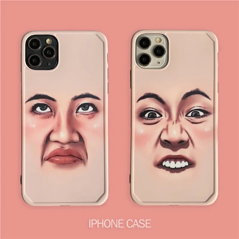 Роскошный чехол для телефона для iPhone 7 8Plus X пародия жирных селфи мультфильм Экспрессия бампер чехол для телефона для iPhone 11 Pro Max чехол