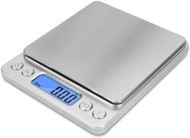 Gram Scale Digital Kitchen Scale Mini Pocket Pro Size 500g x 0.01g  Stainless Steel Platform for Cooking Baking Jewelry Weight