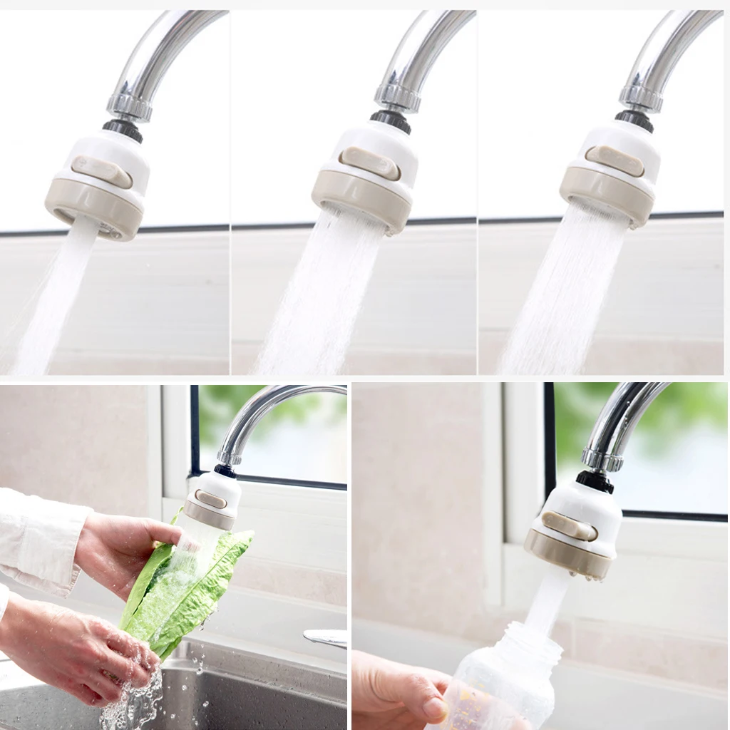 

Kitchen Sink Faucet Sprayer 360° Rotating Water Tap Nozzle Filter Aerator Adjustable Faucet Head Pressurized Booster Attachment
