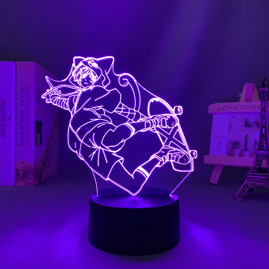 

Светодиодный ночсветильник в стиле аниме SK8 The Infinity Miya для спальни, декоративный ночсветильник для детей, подарок на день рождения, для манги, комнат, 3d лампа SK8 The Infinity