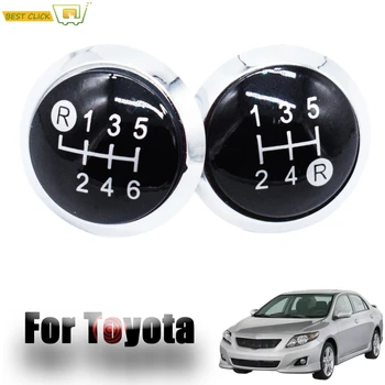 

5/6 Speed Gear Knob Cap Badge Emblem Trim Cover For Toyota Yaris 09-13 Corolla Rav4 AYGO C-HR Avensis Verso Urbancruiser