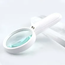 Loupe grossissante 4X avec 2 LED, Loupe de carte, bijoutier oculaire bijoux boucle de Loupe pour le bureau à domicile et les voyages