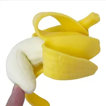 Simulação de compressão de banana elástica de baixa camada mochi crescendo decoração divertido brinquedo de descompressão