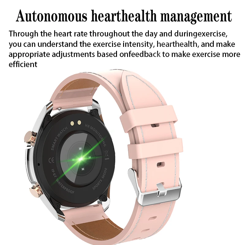 LIGE Smart Watch Women Bluetooth Call Watch Heart