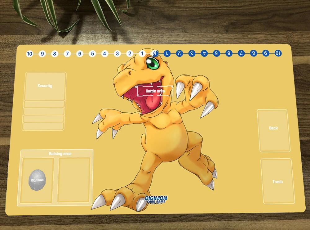 Anime Digimon Duel Playmat Agumon Trading Card Game Mat DTCG CCG Mat