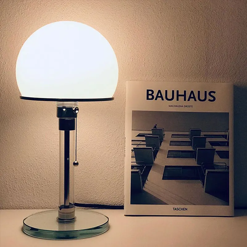 Danish Designer Table Lamp Bauhaus Lamp Nordic Lustre Glass Led Desk Lights  Bedroom Bedside Table Lamp Home Deco Standing Lamp - AliExpress