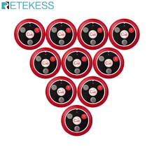10 шт. Retekess T117 ресторанный пейджер Беспроводная система вызова официанта кнопка вызова обслуживание клиентов для фабрики кафе клиника бар 10 шт. Retekess T117 ресторанный пейджер Беспроводная система вызова официанта кнопка вызова обслуживание клиентов для фабрики кафе клиника бар