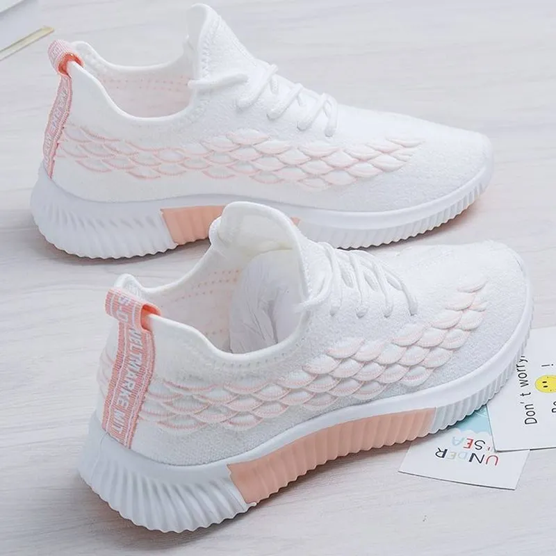 

Women Casual Shoes Summer Breathable Walking Mesh Flat Shoes Woman White Sneakers Women 2020 Tenis Feminino Gym Shoes Sport
