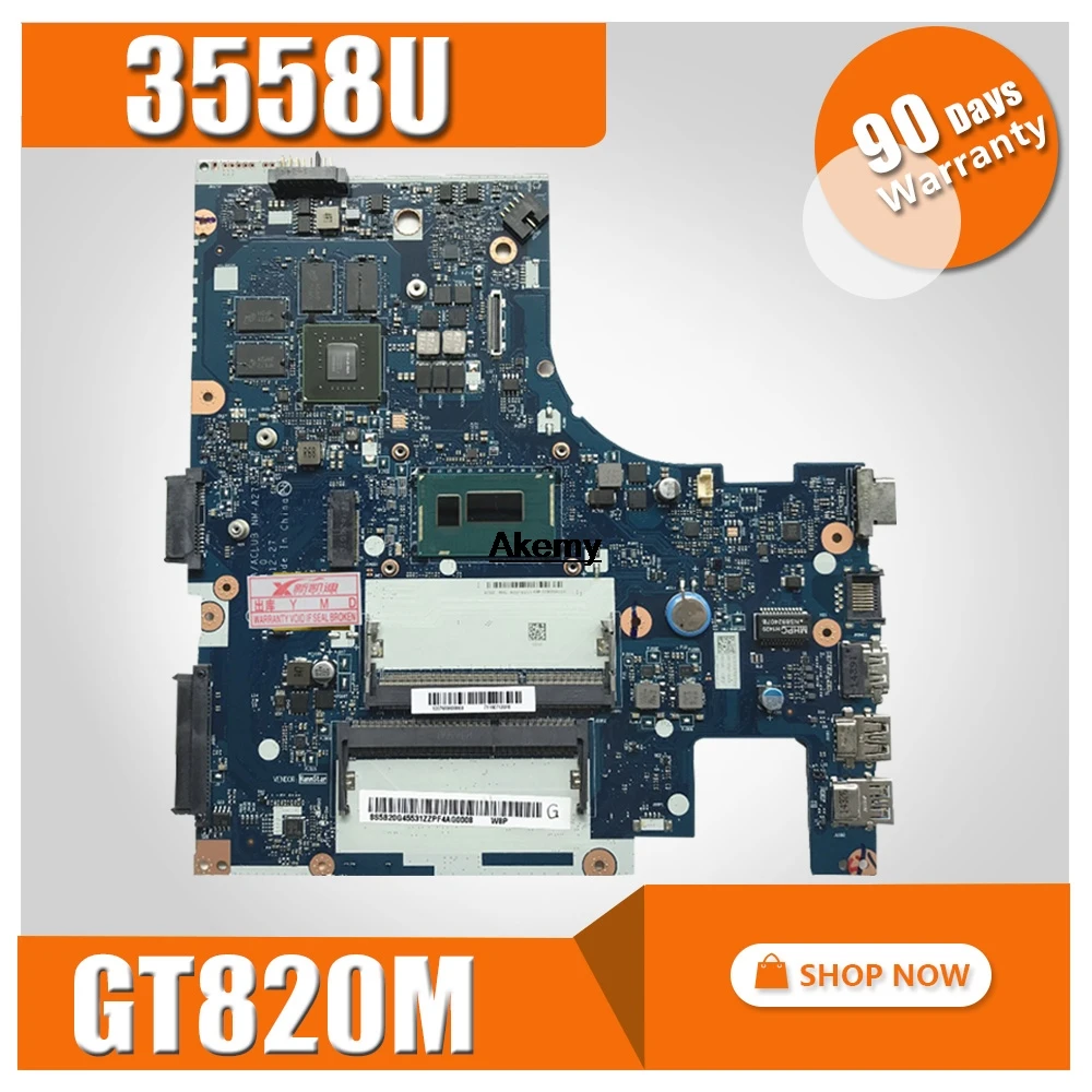 ACLUA/ACLUB NM-A273 для lenovo Z40-70 G40-70M материнская плата для ноутбука cpu 3558U GT820M 2G DDR3 тестовая работа