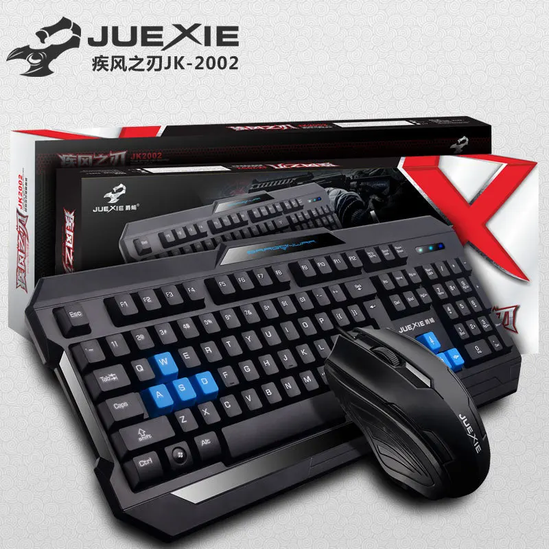 

MG Scorpion 2002 Black And White with Pattern Waterproof Wired Mouse And Keyboard Set Silent Mute Keyboard Laptop Business Keybo