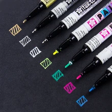 Маркеры SAKURA, ручка для письма, маркировка, пластик/стекло/сталь/дерево/дизайн одежды, маркер, ручка для творчества, рисунки, художественные принадлежности