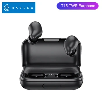 

Haylou T15 TWS Wireless Bluetooth Earbuds Smart Noise Cancelling with Battery Level Display Touch Control