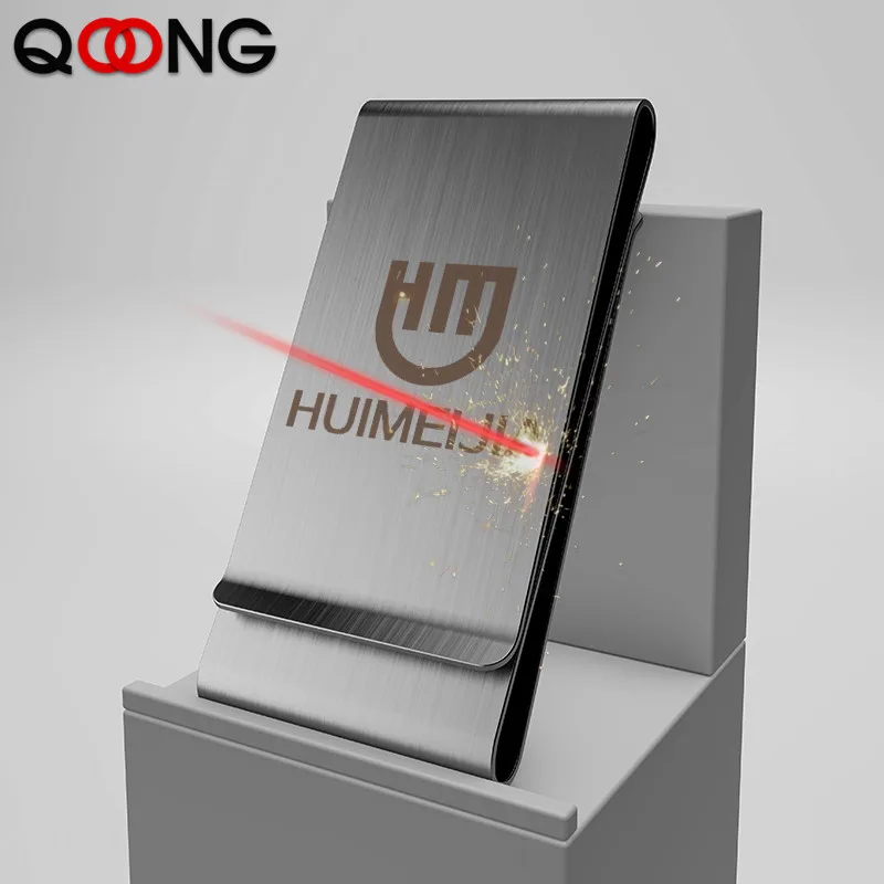 Metal Money Clip 6.3*3CM Lettering Double Layer Metal Money Clips Stainless steel Double Sided Credit Card Money Holder Bill Cash Clamp