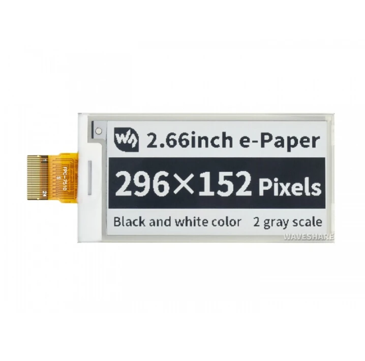 Waveshare 296*152 2 66 дюймовая электронная бумага e Ink необработанная панель