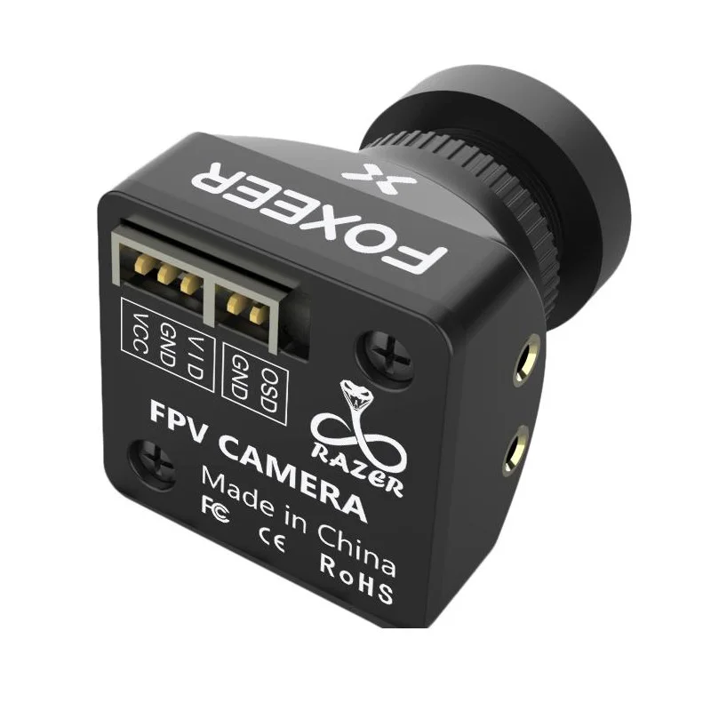 Foxeer Razer Mini Câmera Fpv Padrão Latência Comutável de 4ms hd 5mp 21 mm Lente M12 1200tvl 4:3 16:9 Ntsc Pal - Image 4