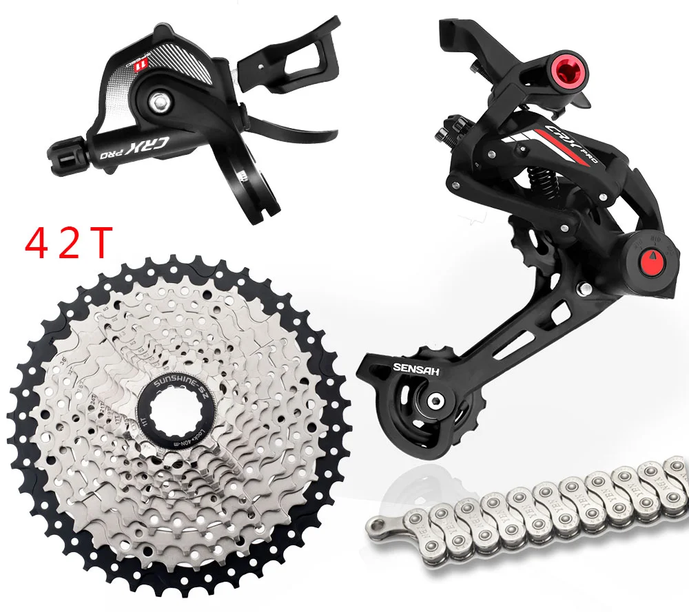CRX Pro 11 Speed bicycle derailleur 42/46t YBN 11S chain groupset