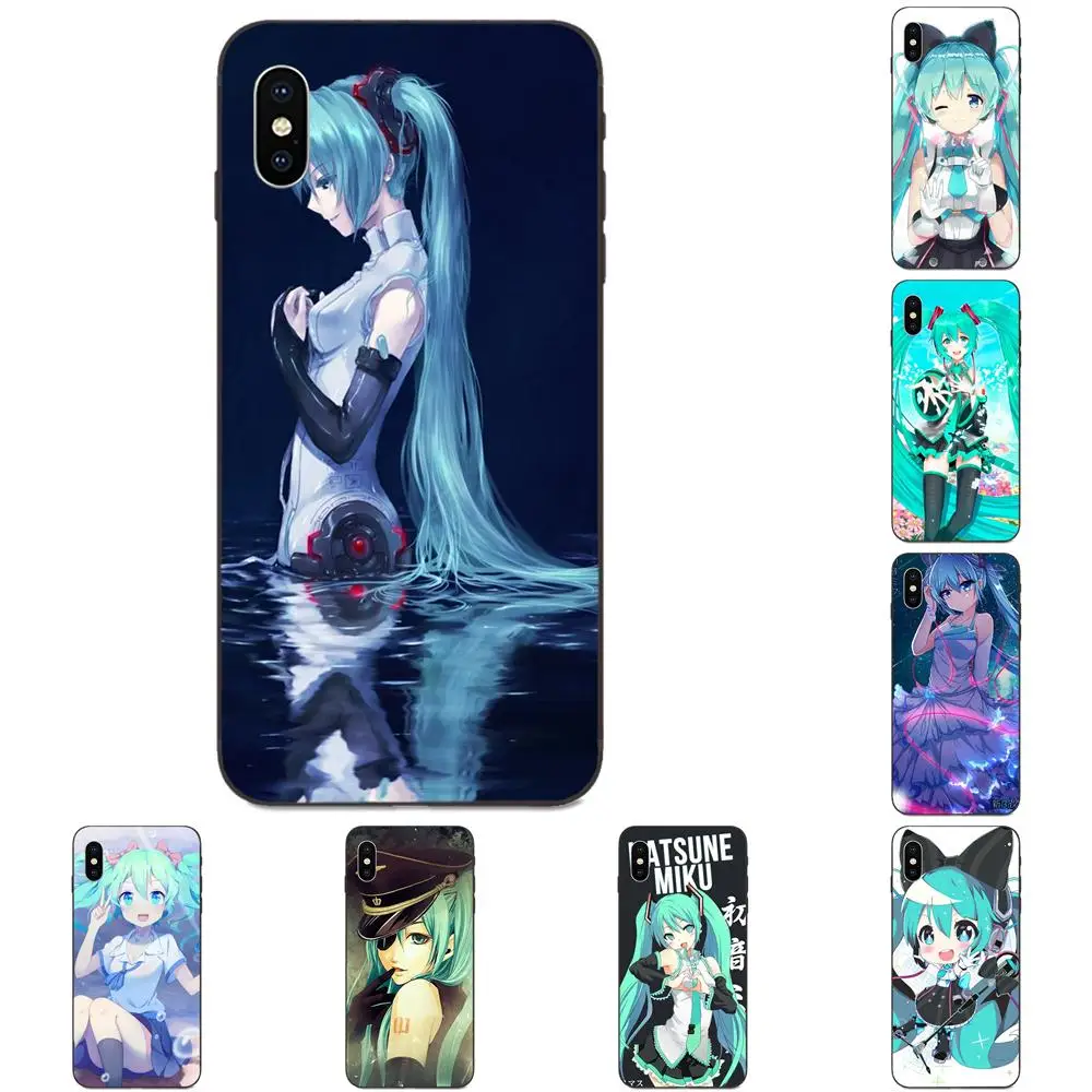 Узоры из ТПУ для Galaxy A3 A5 A6 A6s A7 A8 A9 A10 A20E A30 A40 A50 A60 A70 A80 A90 Plus 2018 Kawaii Cute Anime Hatsune Miku |