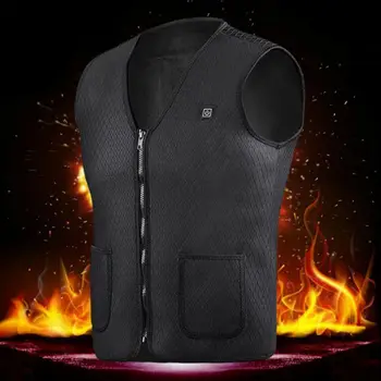 

Winter Electric USB Heating Warm Vest Unisex Men And Women Heating Light Outdoor Hiking Jacket Clothing
