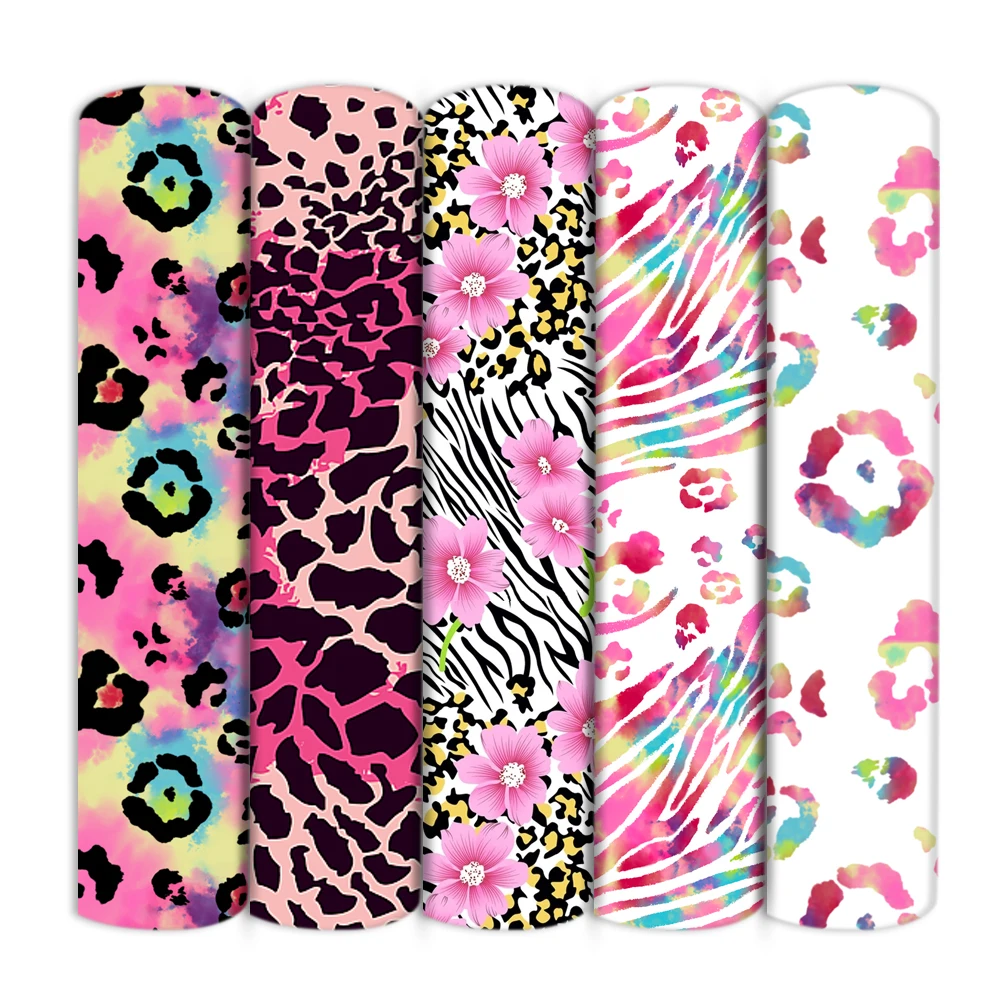 Custom Polyester Cotton Pink Leopard Print PatchworkTissue Sewing Quilting Fabrics Needlework Material DIY Handmade 1Yc19925 | Дом и сад