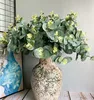 16 Heads Eucalyptus bouquet tree branches silk Artificial leaves home decoration DIY Flower arrangment plant Faux foliage wreath ► Photo 2/3