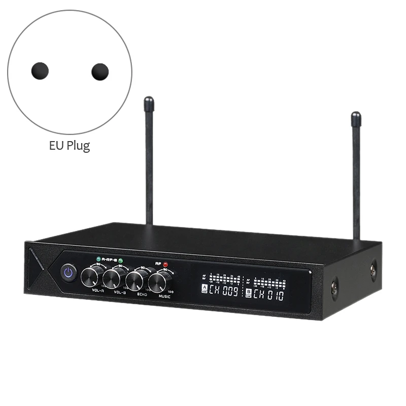 Ktv Wireless Microphone One for Two with Reverb