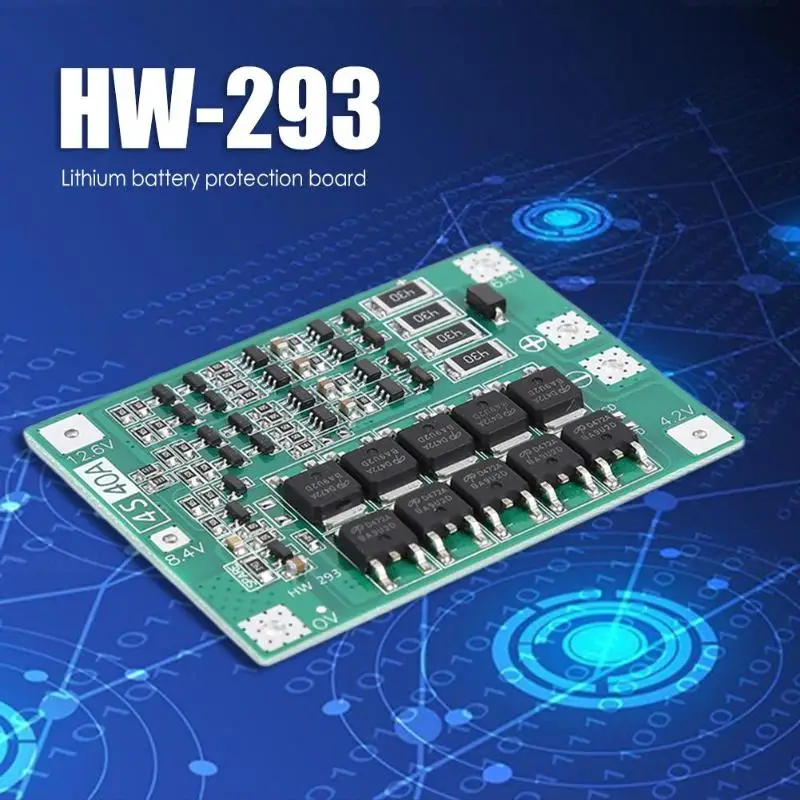 4S 40A PCB плата защиты BMS литий-ионная батарея 18650 зарядное устройство с балансом для бурильного двигателя 14,8 в 16,8 в Lipo сотовый модуль