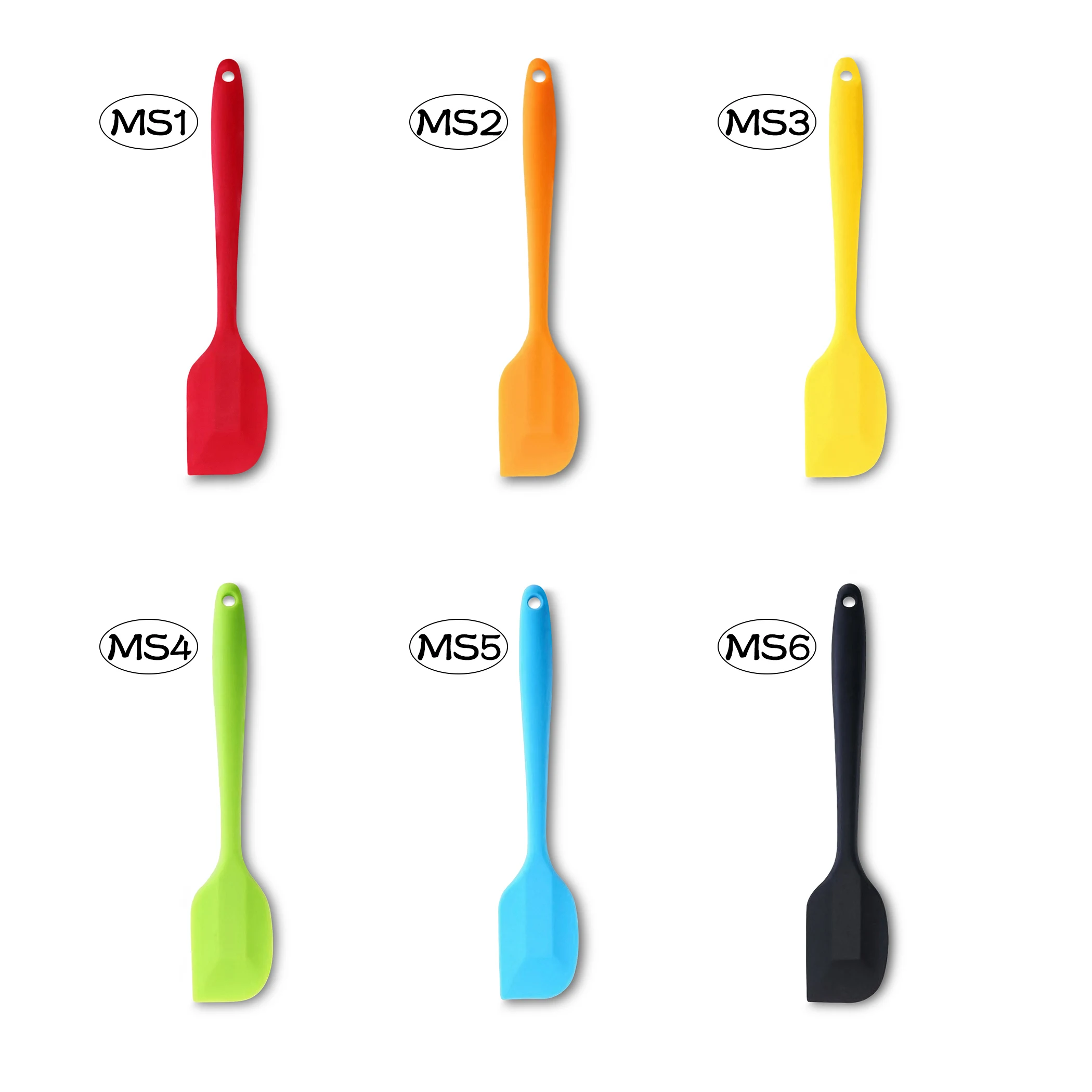 

Food Grade Durable Heat Resistant Silicone Mixing Baking Spatulas Scraper [S (21cm/8.2"), 1PC]