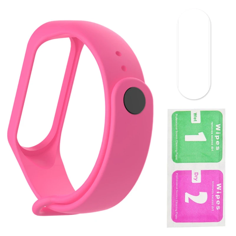50 шт./лот, ремешок mi Band 3 и 4, силиконовый ремешок для часов Xiao mi, браслет Four Xio mi Xaio mi Xia mi Xao mi Xaiomy - Цвет: 009