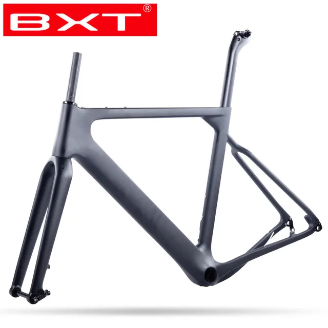 $US $585.00 2020 BXT Carbon Gravel Bike Frame aero Road or MTB frame 142x12mm disc brake Cyclocross Gravel Carb