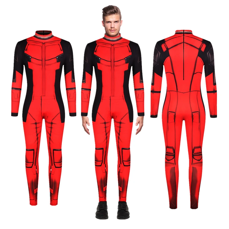 

Deadpool Wade Winston Wilson Jumpsuit Cosplay Costume Bodysuit Zentai Suit Halloween
