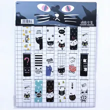 

18pcs/set Cat Heart Magnetic Bookmark Luminous Cute Cartoon Animals Daily Magnet Book Mark Children Gift Bookmarks for books