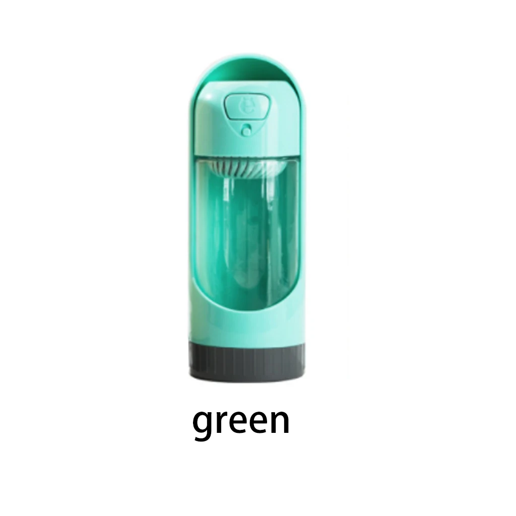 green Бутылка для воды для домашних собак, для маленьких и больших собак, продукт для домашних животных, для путешествий, поилка для щенков, диспенсер для воды для домашних животных, товары для собак - Цвет: green