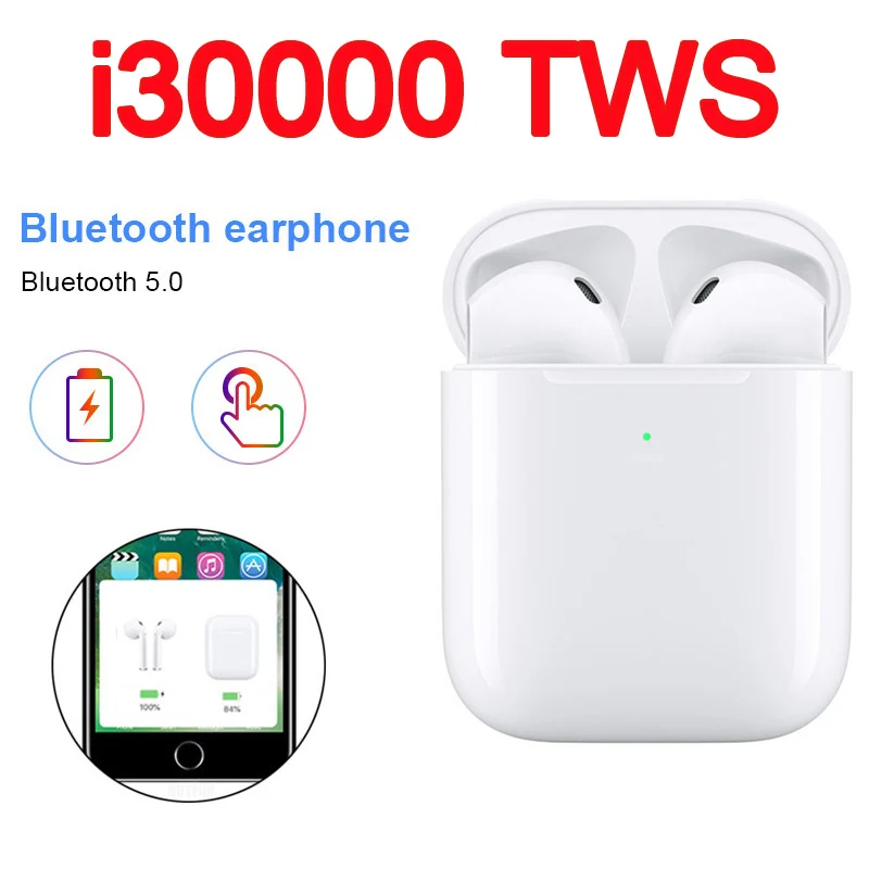 

I30000 TWS Wireless Earphone 1:1 Replica Air 2 Pop Up Earbuds Tap Control Wireless Charging PK I200 I500 I1000 I9000 I10000 TWS