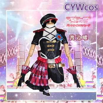 

Custom Size LoveLive!Sunshine!! Wake up, Challenger！Watanabe You Cosplay Costume Woman Masquerade Dress Sing Song Outfits