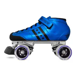 Оригинальные роликовые коньки Bont Quadstar, красные, синие, из натуральной кожи, Heatmouldable Glassfiber Boot Base, 4 колеса, обувь для катания на коньках