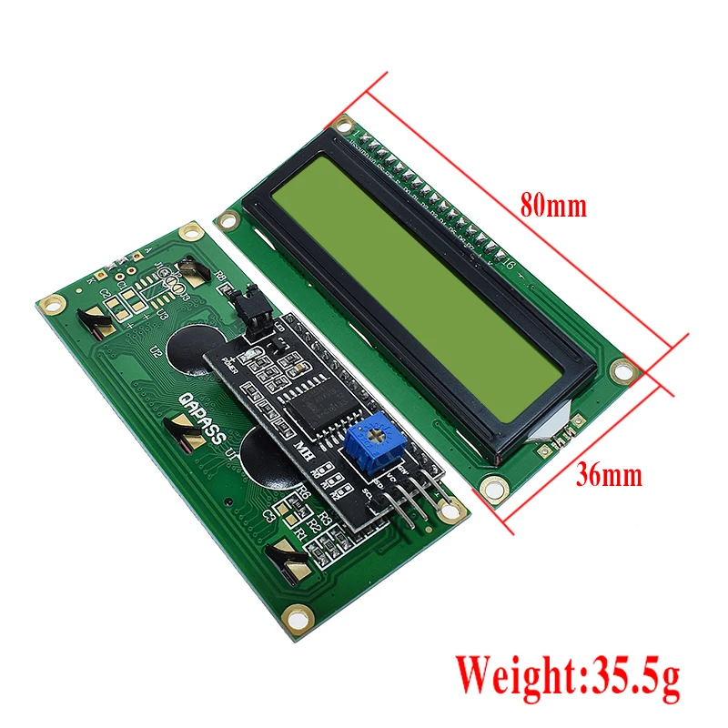 LCD1602 ЖК-модуль синий экран IIC/igc 1602 для arduino 1602 LCD UNO r3 mega2560 зеленый экран