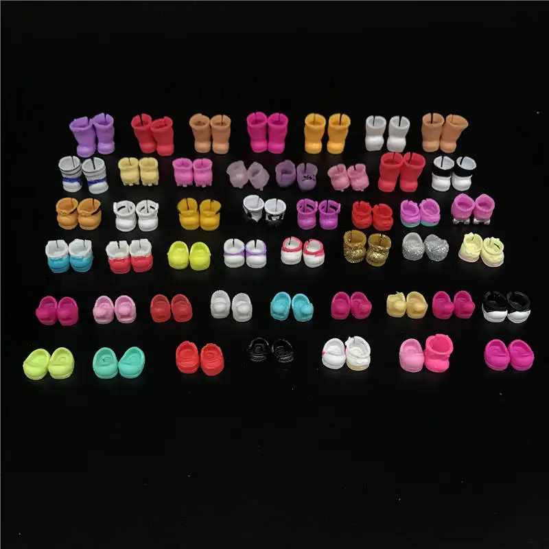 

10pcs Original loles Doll Shoes for DIY lols Big lil Sister Dolls accessories Kid Birthday Gift model toy Random