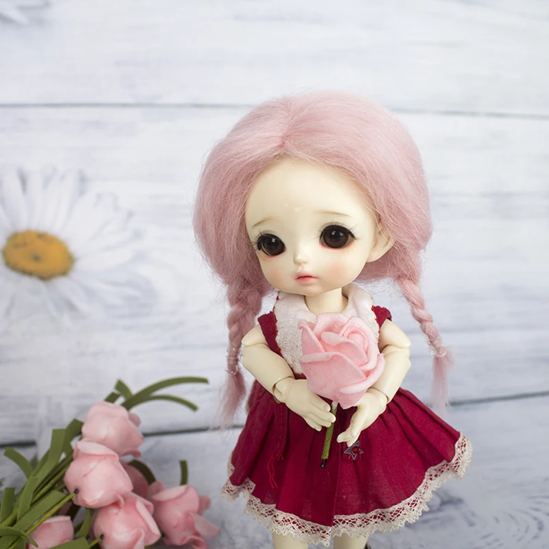 1/8 BJD кукла парик мохер материал для 5 до 6 дюймов окружность головы кукла голова