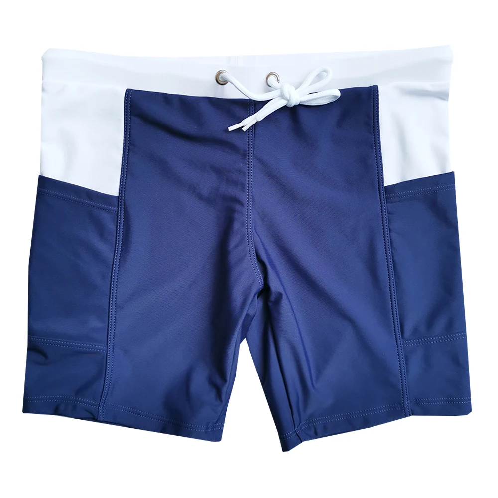 Trunk Swimwear Swim Pants Solid Stretch Outdoors Casual Bathing-Pants Brand Beach Professional swimming trunks Man Swimsuit