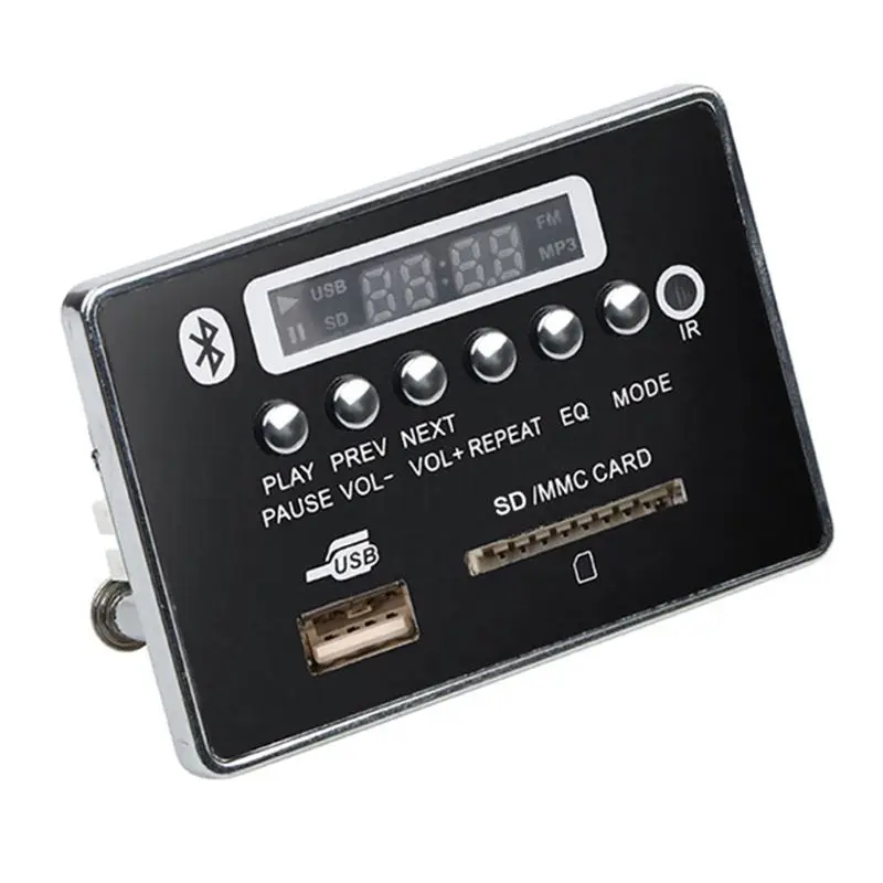 Автомобильный USB MP3-плеер встроенный Bluetooth Hands-free MP3 декодер плата модуль дистанционного управления USB FM Aux радио для автомобиля LX9A