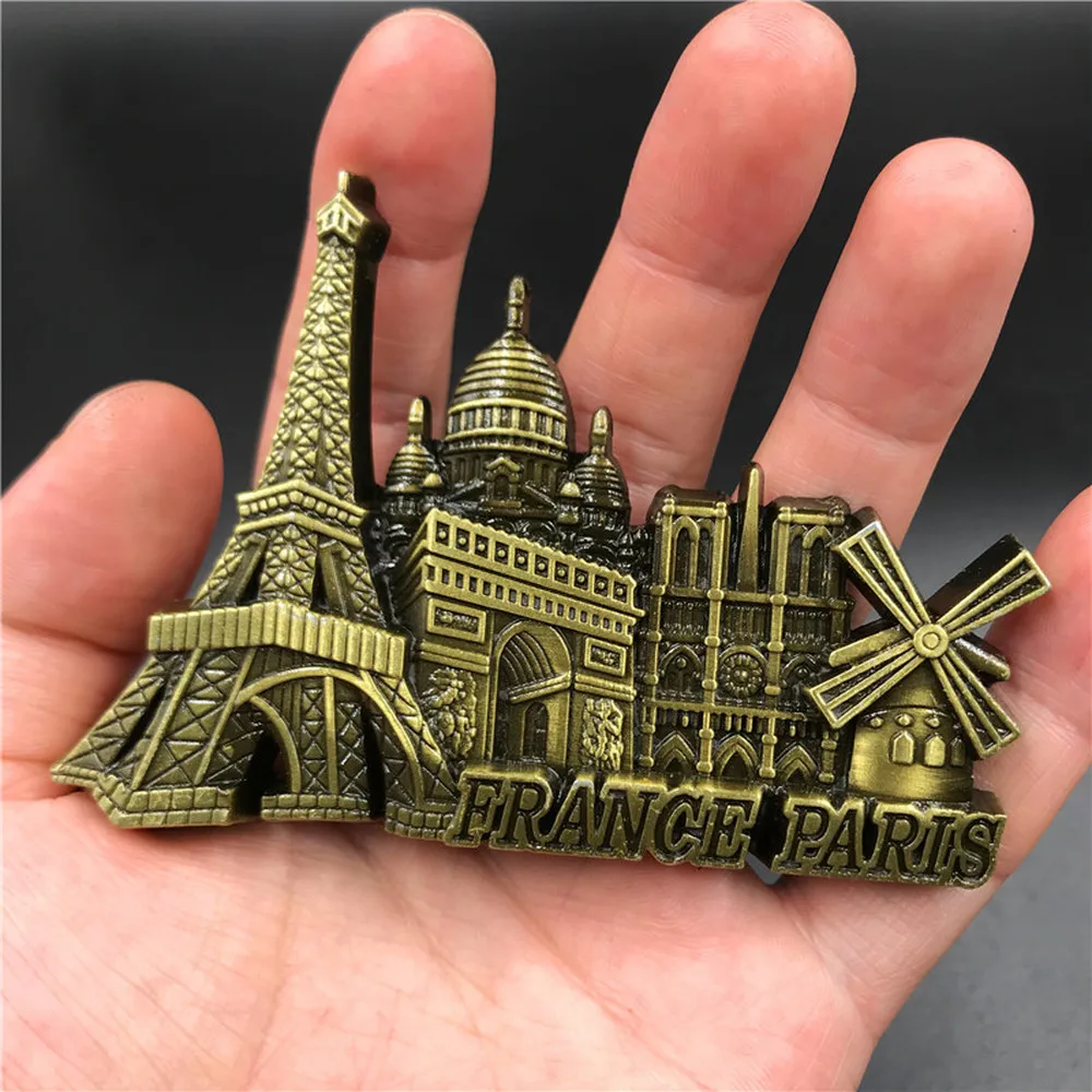 Babelemi High Quality Paris Buildings Fridge Eiffel Tower Metal