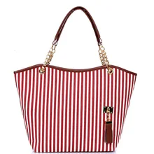 От производителя, импортные товары, корейский стиль, стиль, женская сумка, холщовая полосатая модная сумка на плечо, Модная Портативная сумка Buc