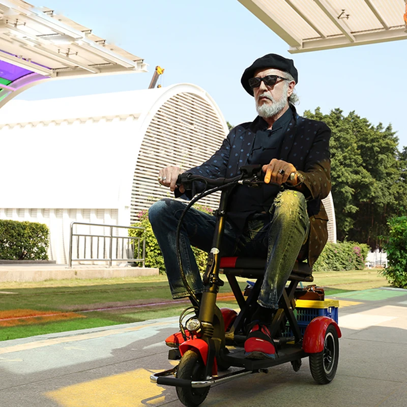 Электрический трехколесный велосипед для взрослых, складной электрический велосипед для пожилых людей, велосипед из алюминиевого сплава, 3 колеса для инвалидов, литиевая батарея