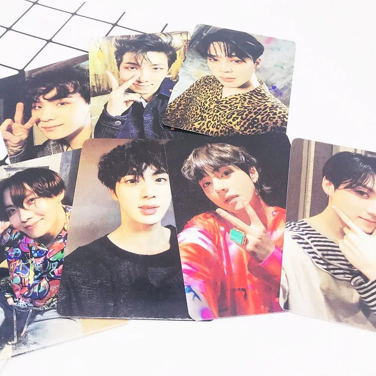 Kpop селфи фото коллекция карт v jungkook jimin rm suga jh jin подарок