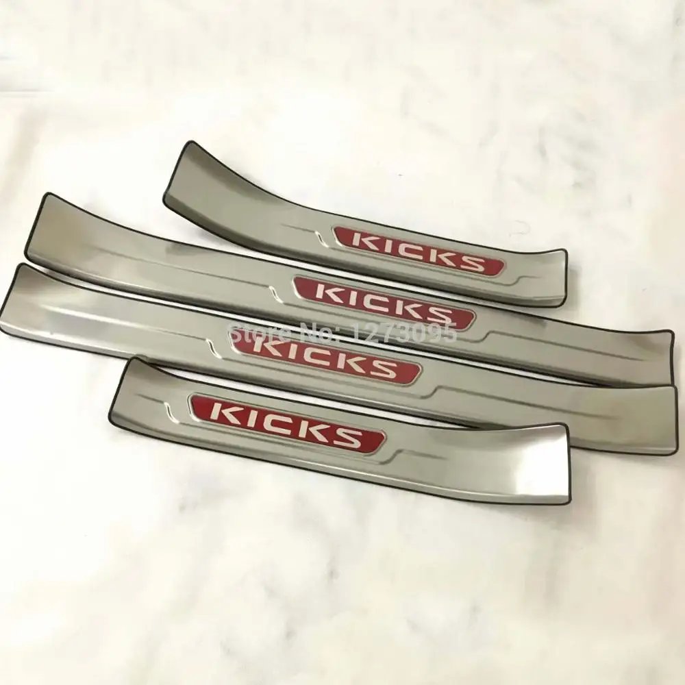 Для Nissan Kicks нержавеющая интерьерная Накладка на порог, защитная накладка на педаль, аксессуары для автомобиля