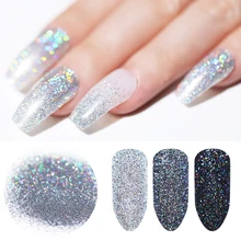 5 г/10 г голографическая Лазерная блестящая пудра Сияющий мерцающий хромовый пигмент пыль дизайн ногтей украшения «сделай сам» ногти блеск