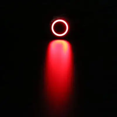 Красный Черный кнопочный переключатель 4 Pin 12 мм водонепроницаемый светодиодный светильник металлический с Высокой Головкой мгновенные/выключатели с фиксацией самоблокирующийся/самоблокирующийся - Цвет: Красный