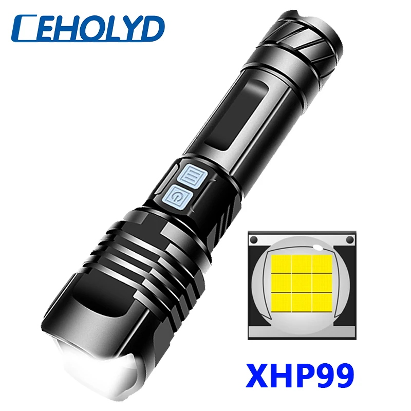 XHP99 9-ядерный Мощный тактический светодиодный фонарик высокого качества XHP70.2