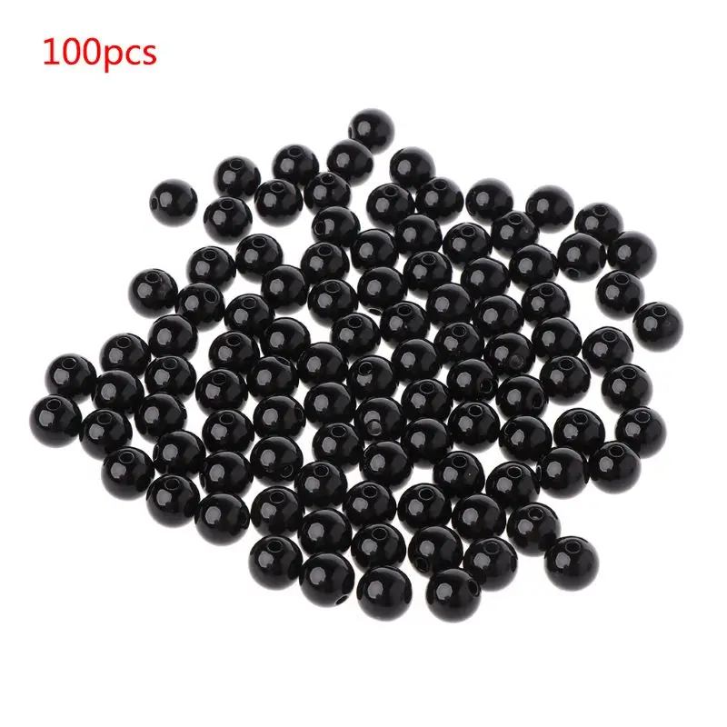 100pcs 3-12mm Black Safety Doll Eyes Sewing Beads For DIY Bear Stuffed Toys Scrapbooking Crafts 9